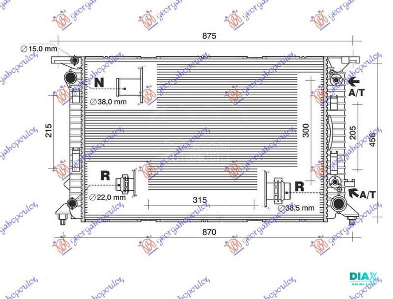 HLADNJAK MOTORA 3.0 TDI DIZEL