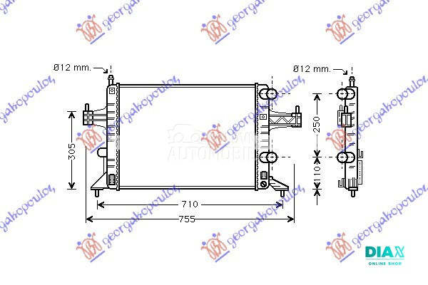 HLADNJAK MOTORA 1.0/1.2/1.4 (M