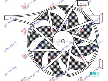 VENTILATOR KLIME KOMPLET (1.3/ za Opel Tigra od 2004. do 2009. god.