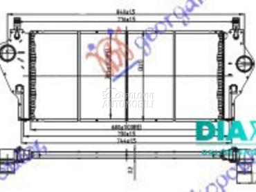 HLADNJAK INTERKULERA 2.0i 16V za Renault Espace od 2003. do 2012. god.