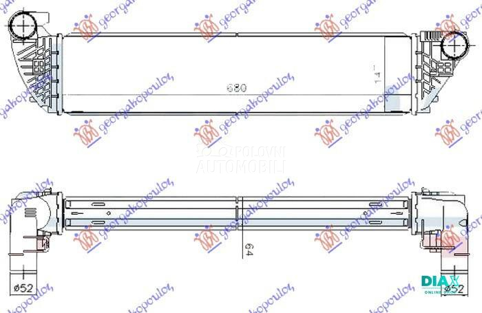 HLADNJAK INTERKULERA 1.9-2.0-2