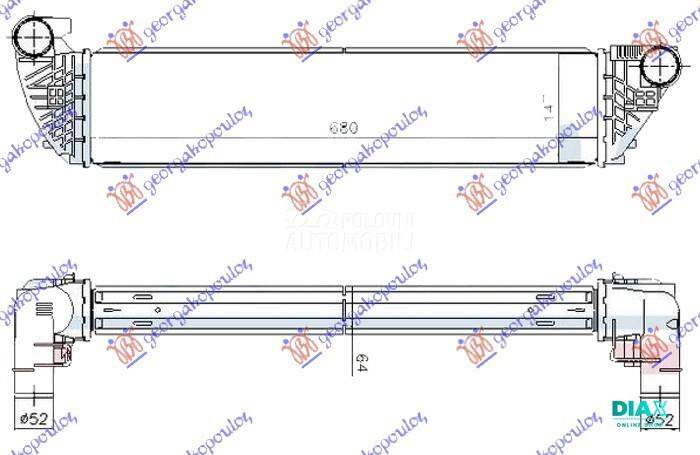HLADNJAK INTERKULERA 1.9-2.0-2