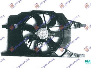 VENTILATOR KOMPLET (BENZIN/DIZ za Renault Laguna od 2000. do 2007. god.