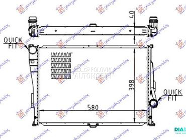 HLADNJAK MOTORA 3.2 i24V (M3) za BMW Serija 3 od 2003. do 2006. god.