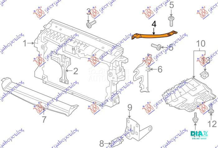 VEZNI LIM GORNJI BOCNI METALNI