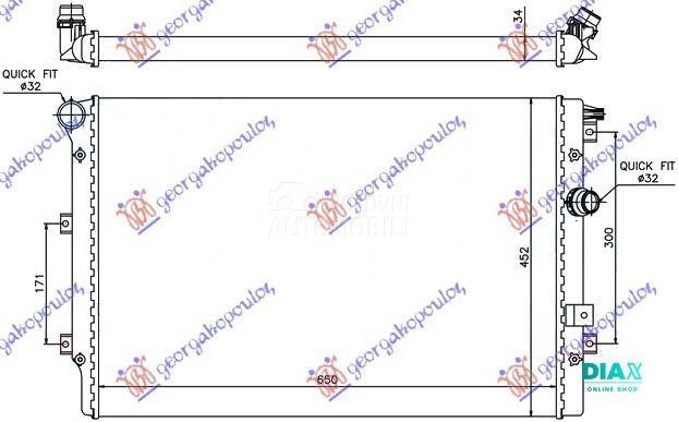 HLADNJAK MOTORA 1.4/2.0 Tsi-TF
