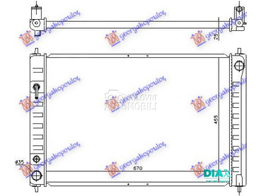 HLADNJAK MOTORA 3.5 BENZIN (AU za Nissan Murano od 2003. do 2014. god.