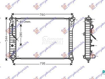 HLADNJAK MOTORA 2.4i 16V 3.2i za Opel Antara od 2006. do 2015. god.