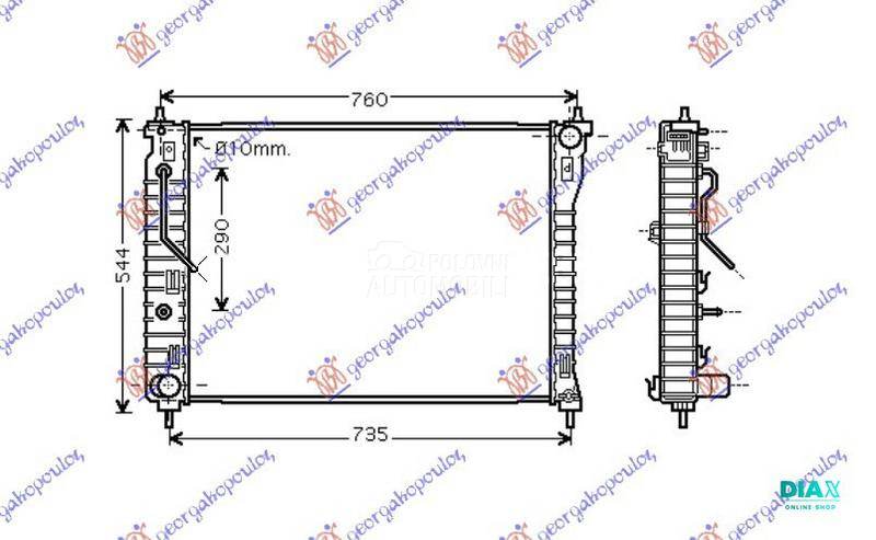 HLADNJAK MOTORA 2.4i 16V 3.2i