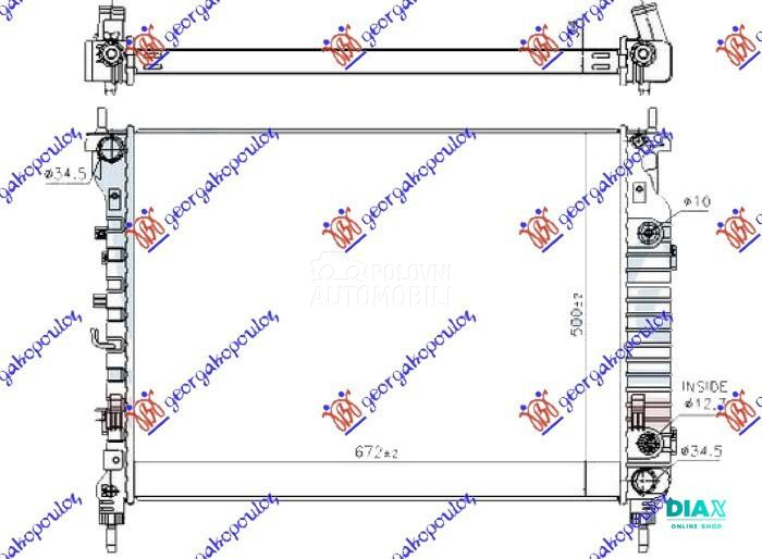 HLADNJAK MOTORA 2.2 TDCi DIZEL