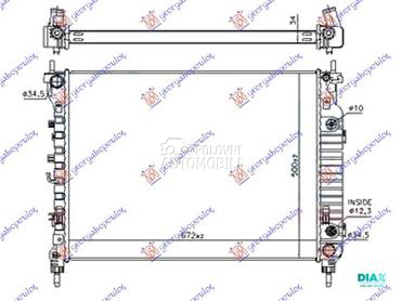 HLADNJAK MOTORA 2.2 TDCi DIZEL za Opel Antara od 2006. do 2015. god.