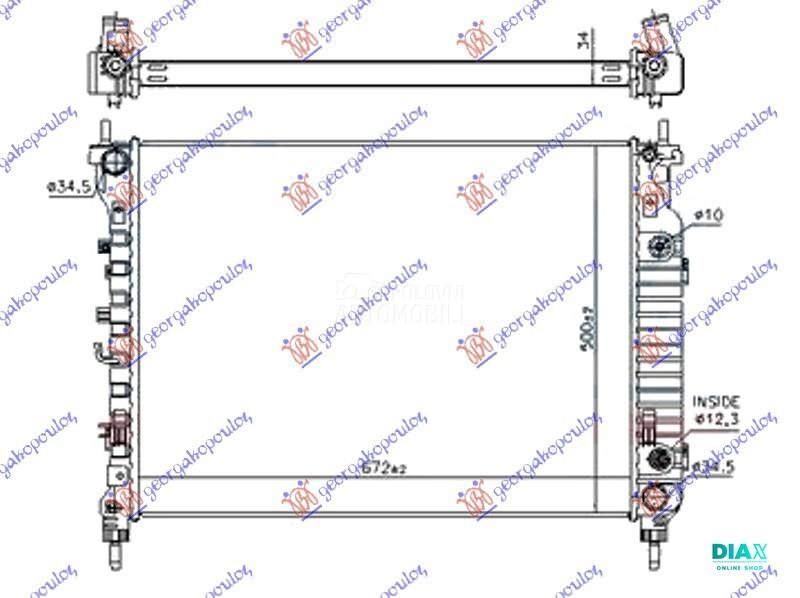 HLADNJAK MOTORA 2.2 TDCi DIZEL