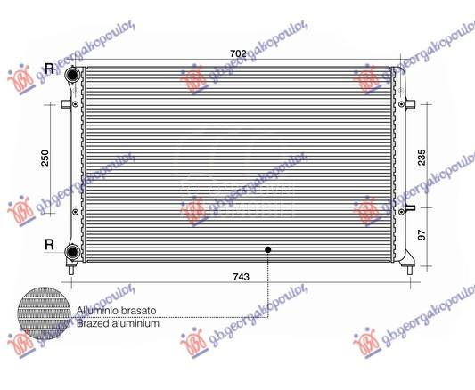 HLADNJAK MOTORA 1.4/1.6/2.0 FS