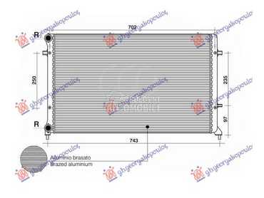 HLADNJAK MOTORA 1.4/1.6/2.0 FS za Škoda Yeti od 2009. do 2013. god.