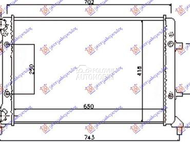 HLADNJAK MOTORA 1.4/1.6/2.0FSI za Volkswagen Caddy od 2010. do 2015. god.