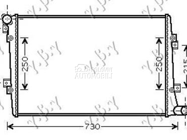 HLADNJAK MOTORA 2.0 TFSi BENZI za Volkswagen Passat od 2005. do 2011. god.