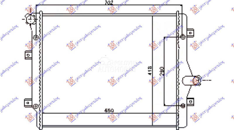 HLADNJAK MOTORA 2.0 TFSi BENZI