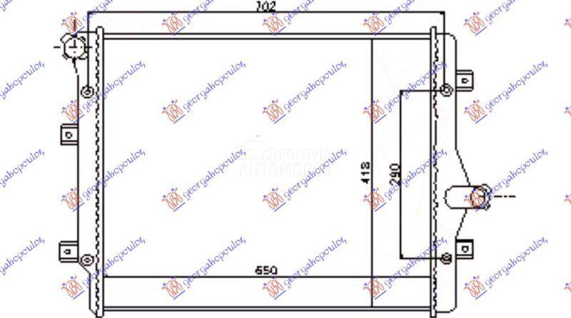 HLADNJAK MOTORA 2.0 TFSi BENZI