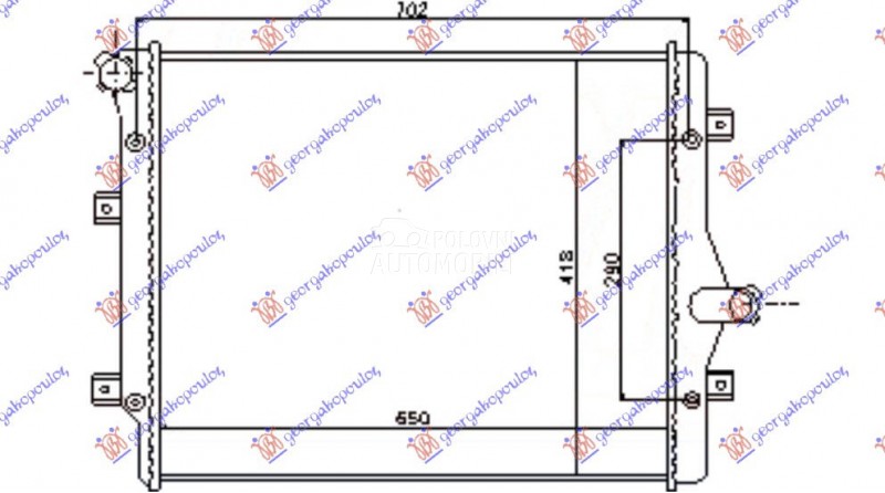 HLADNJAK MOTORA 2.0 TFSi BENZI