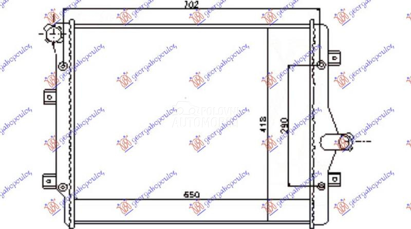 HLADNJAK MOTORA 2.0 TFSi BENZI