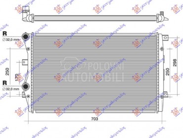 HLADNJAK MOTORA 1.4 Tsi BENZIN za Volkswagen Jetta od 2014. do 2018. god.
