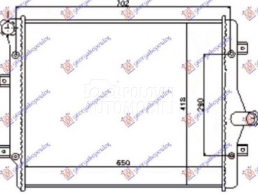 HLADNJAK MOTORA 2.0 TFSi BENZI za Volkswagen Jetta od 2010. do 2014. god.