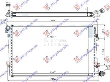 HLADNJAK MOTORA 1.9/2.0 TDi DI za Volkswagen Passat od 2005. do 2011. god.