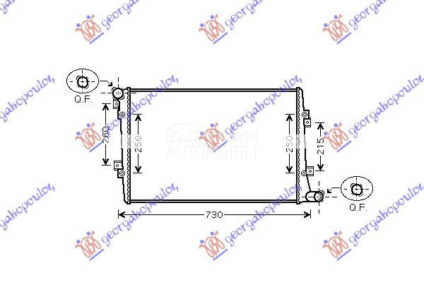 HLADNJAK MOTORA 1.9/2.0 TDi DI