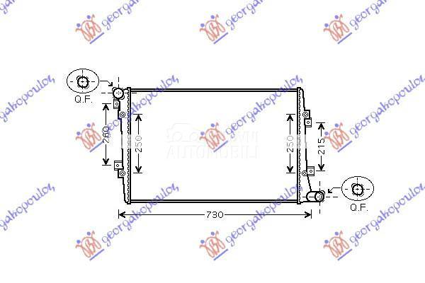 HLADNJAK MOTORA 1.9/2.0 TDi DI