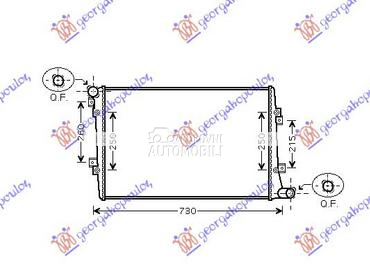HLADNJAK MOTORA 1.9/2.0 TDi DI za Volkswagen EOS od 2006. do 2011. god.