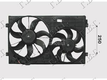 VENTILATOR (DUPLI) (BENZIN/DIZ za Seat Leon od 2005. do 2013. god.