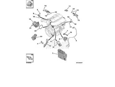 modul ventil protokomer davac za Citroen Berlingo, C4 Grand Picasso, C4 Picasso ... od 2014. do 2020. god.
