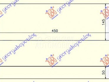 HLADNJAK INTERKULERA 1.4-1.6 T za Ford Fusion od 2002. do 2012. god.