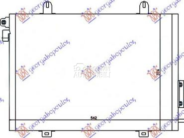HLADNJAK KLIME 1.4i 8V 1.6 8V za Dacia Sandero od 2008. do 2012. god.