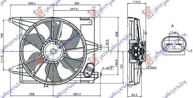 VENTILATOR KOMPLET (1.4/1.6) (