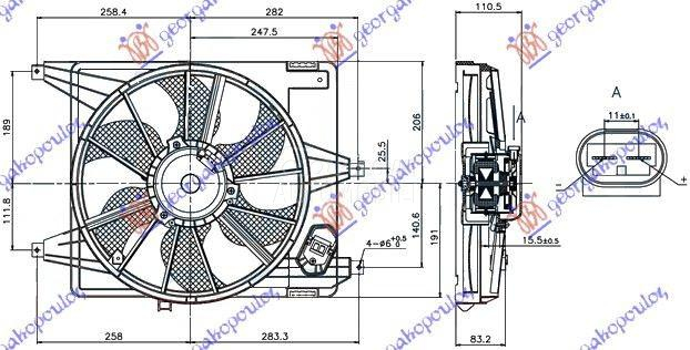 VENTILATOR KOMPLET (1.4/1.6) (