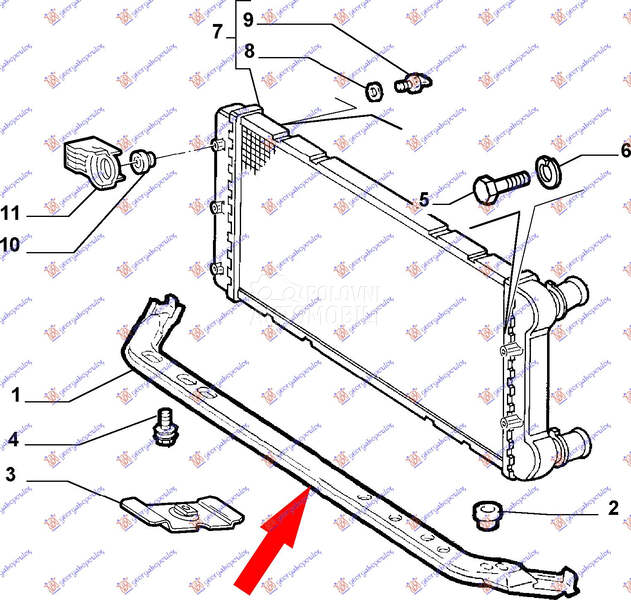 NOSAC HLADNJAKA DONJI