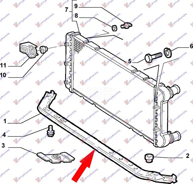 NOSAC HLADNJAKA DONJI