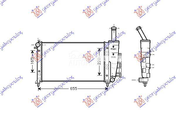 HLADNJAK MOTORA 1.2CC (MAN/AUT