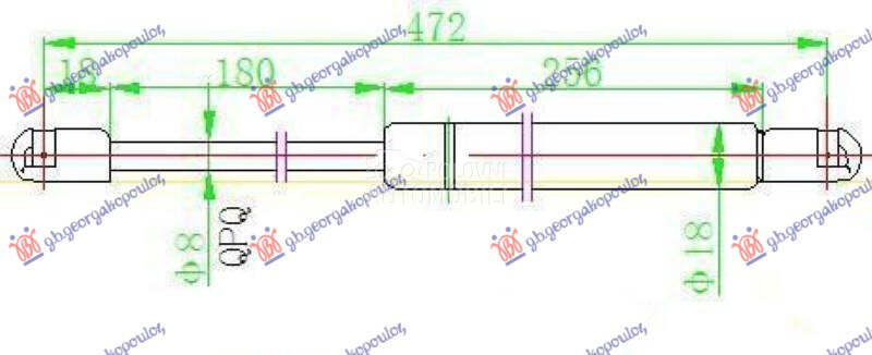 AMORTIZER GEPEK VRATA 3 VRATA