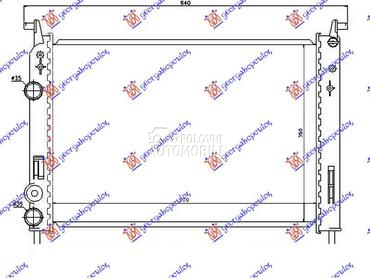 HLADNJAK MOTORA 1.2 BENZIN (52 za Fiat Palio od 1999. do 2004. god.