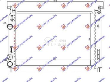 HLADNJAK MOTORA 1.2 BENZIN (52 za Fiat Albea od 2002. do 2005. god.