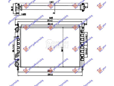 HLADNJAK MOTORA 1.6 BENZIN (52 za Fiat Palio od 1999. do 2004. god.