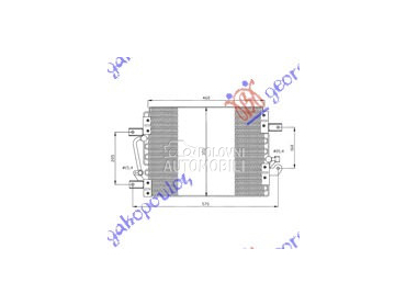 HLADNJAK KLIME 1.7 TD 1.9 D (4 za Fiat Palio od 1999. do 2004. god.