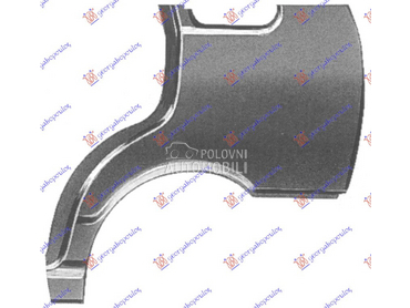 ZADNJI BLATOBRAN 5 VRATA za Fiat Uno od 1989. do 1993. god.