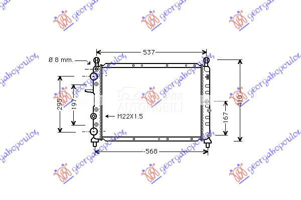 HLADNJAK MOTORA 1.4/1.6/1.8/1.