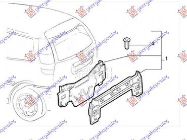 ZADNJI VEZNI LIM 3/5 VRATA za Fiat Punto od 1995. do 1999. god.