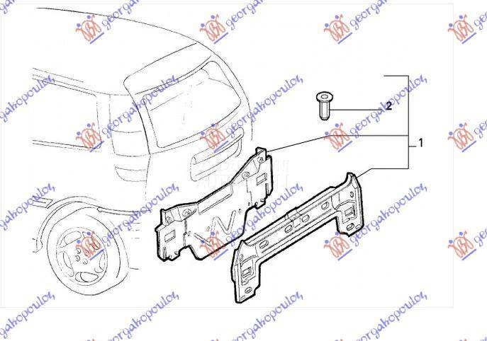 ZADNJI VEZNI LIM 3/5 VRATA
