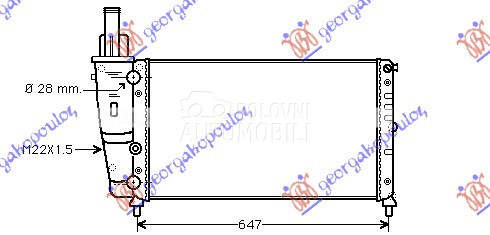 HLADNJAK MOTORA 1.2CC (75) (57