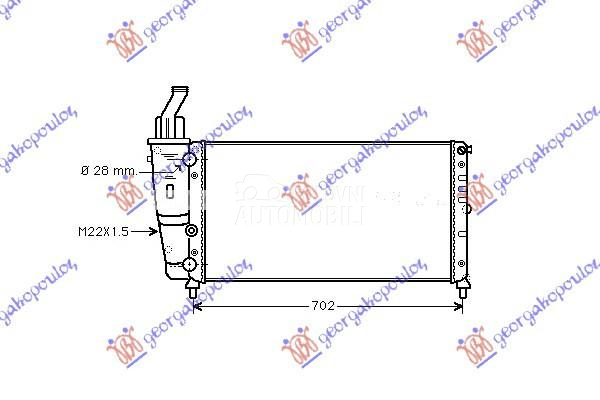 HLADNJAK MOTORA (85) 16V GT TU
